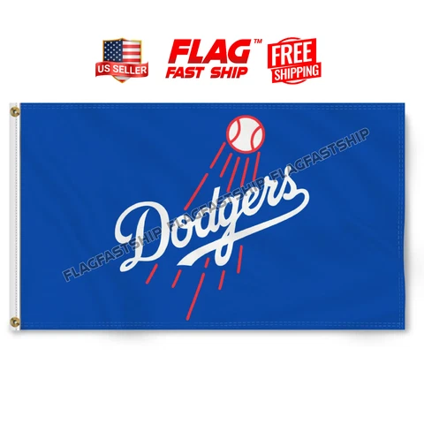 Los Angeles Dodgers 3x5 ft Flag LA MLB Baseball World Series Premium Banner Cover