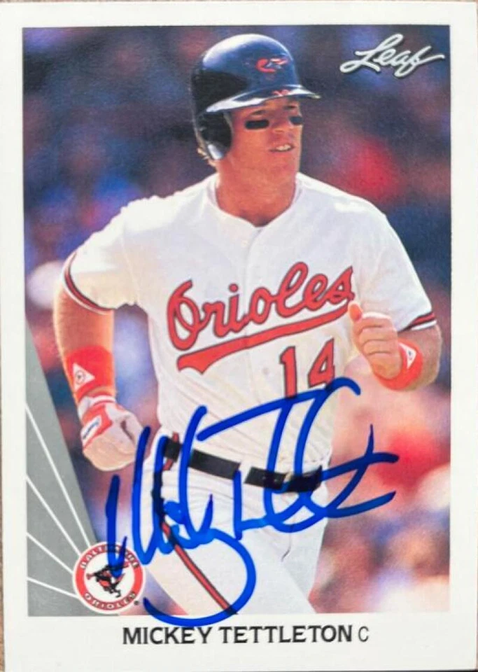 Mickey Tettleton autografiado 1990 hoja #65 Foto 1 de 1
