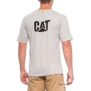 Nueva con etiquetas Camiseta con logotipo de marca registrada de Caterpillar para hombre - gris - mediana - Imagen 1 de 6
