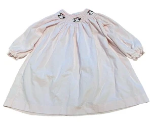 Gesmoktes besticktes Kleid seltene Editionen Mädchen Gr. 4T Cord rosa Party Southern - Bild 1 von 9