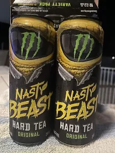 Monster Nasty Beast Hard Tea 24oz Can Set Of 2 - Picture 1 of 2