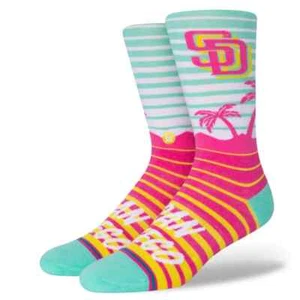 2025 San Diego Padres City Connect Stance Socks Large - Picture 1 of 4