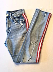 BLANKNYC The Rivington High Waist Distressed Denim Jeans Size 24 (Bx 14) - Picture 1 of 6
