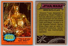 1977 TOPPS STAR WARS Trading Cards - ORANGE Series 5 - U Pick Complete Your Set