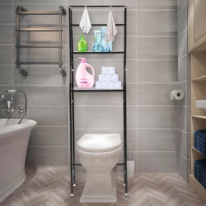 Over The Toilet Storage Rack 4-Tier Metal Bathroom Shelf Space Saver Organizer - Picture 1 of 12