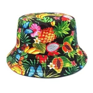 Kawaii Cute Tropical Fruit Bucket Hat Printing Pattern Fisherman Hats - Bild 1 von 3