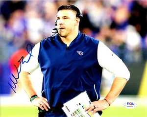 Mike Vrabel Signed 8x10 Photo PSA/DNA Tennessee Titans Autographed Patriots OSU - Picture 1 of 2