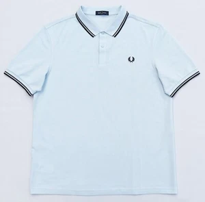 FRED PERRY - POLO POLO TWIN TIPPED SHIRT - AZUL CLARO - Talla 3XL NUEVO - Imagen 1 de 1