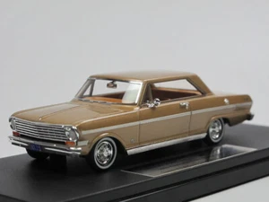 Goldvarg GC-018B 1963 Chevrolet Chevy II Nova sella marrone modellino auto resina 1/43 - Foto 1 di 6