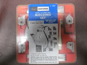 SEARS CRAFTSMAN MOLDING SET FOR RADIAL OR TABLE SAWS 9-3217 NEVER USED - Picture 1 of 3