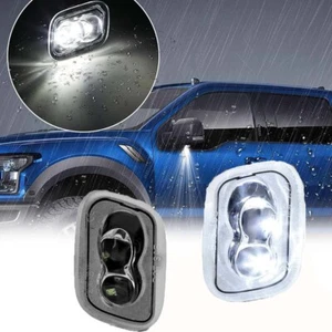 For 2015-2022 F150/17+ F250 F350 LED Tow Mirror Puddle Courtesy Light Lamp SET - Picture 1 of 7