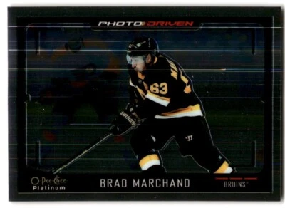 2021-22 O-Pee-Chee Platinum Photo Driven Brad Marchand #PD-4 Boston Bruins - Image 1 of 2