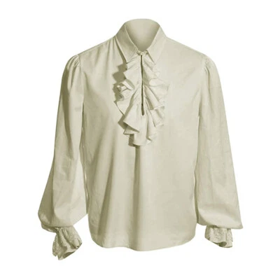 Camiseta masculina retrô renascentista vitoriana vampiro steampunk fantasia de Halloween - Imagem 1 de 4