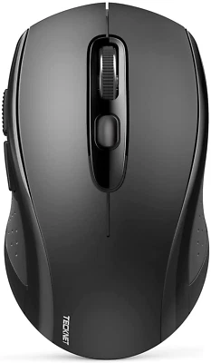 Wireless Mouse,Bluetooth 5.0,3.0 with USB Nano Receiver,Macbook Windows,Android - Image 1 of 4