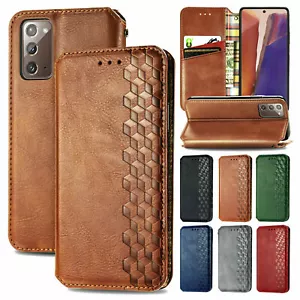Funda protectora magnética abatible magnética de cuero billetera para Samsung Galaxy Note 20 Note 20 - Imagen 1 de 17