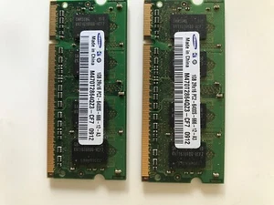 Samsung M470T2864QZ3-CF7 (1 GB, PC2-6400 (DDR2-800), RAM, 800 MHz) (2  = 2GB)  - Picture 1 of 1