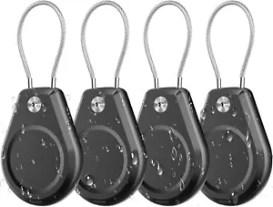 4 Pack Waterproof Airtag Holder, Air Tag Secure Case Antitheft with Wire Cable - Picture 1 of 12