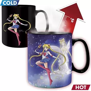 OFFIZIELLE SAILOR MOON & CHIBI WÄRMEWECHSELNDE MAGISCHE KAFFEEBECHER TASSE IN GESCHENKBOX ABY - Bild 1 von 3