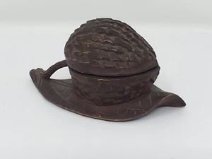Wood Black Forest Brienz Carved Walnut Inkwell German Antique, 1890s - Picture 1 of 6