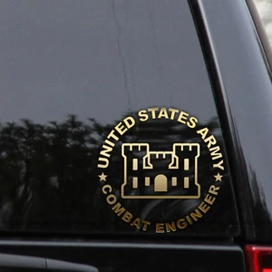 US Army Combat Engineer Vinyl Decal Sticker  - Picture 1 of 2