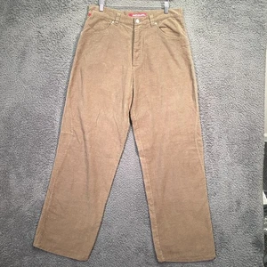 Rip Curl Mens 34x32 (32x32) Y2K Corduroy Wide Leg Baggy Olive Green Streetwear - Picture 1 of 24