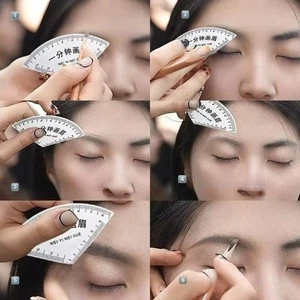 Fast Drawing Eyebrow Makeup Drawing Guide Ruler Mapping Tool Tattoo Supplies - Photo 1/12