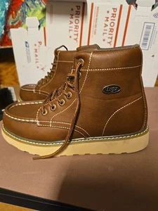 Lugz Cypress Round Toe Lace Up Mens Brown Casual Boots MCYPREGV-2013 7.5 - Picture 1 of 4