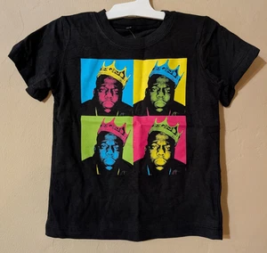 THE notorious B.I.G Boys black t-shirt size 3T - Picture 1 of 1
