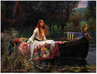 The Lady of Shalott poster by John William Waterhouse - Image 1 of 4