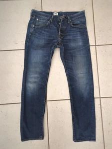 Pantalones de mezclilla Edwin ED 55 para hombre W34 L32 azul botón mosca regular cónico excelente - Imagen 1 de 14