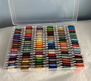 BOX LOT 126 SKEINS NEW DMC EMBROIDERY FLOSS NO DUPLICATES  - Picture 1 of 1