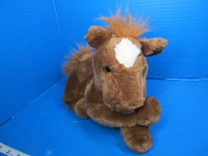 Aurora Flopsies Brown Horse w/star on Head Plush Stuffed Animal 11" - Picture 1 of 8