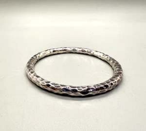 Simon Sebbag Designs SSD Thin Hammered 925 Sterling Silver Bangle Bracelet - Picture 1 of 3