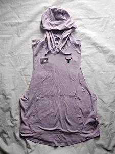 Hardest Worker in the Room Project Rock Under Armour Sleeveless Hoodie - Size L - Picture 1 of 5