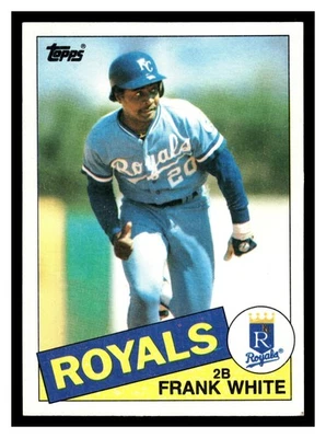 Frank White #743 1985 Topps Kansas City Royals - Image 1 of 2