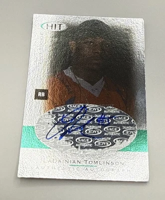 SAGE HIT LaDainian Tomlinson 2001 RC Foilboard cargadores SP - TCU - autógrafo Foto 1 de 4