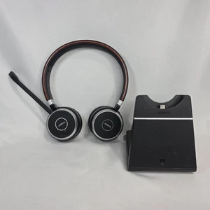 Jabra Evolve 65 Wireless HSC018W Mono Headset And Charging Stand - Afbeelding 1 van 12