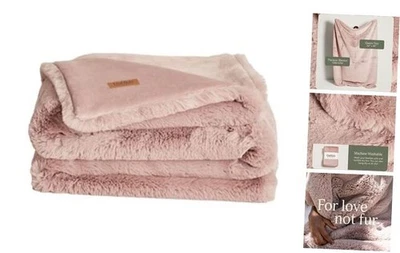  Marshmallow - Faux Fur Blanket - Heavy Weight, Medium - 60" x 80" Rosy Baby - Image 1 of 4