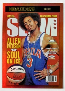Allen Iverson 2020 Hoops SLAM #1 Red Holo Philadelphia 76ers - Imagen 1 de 2