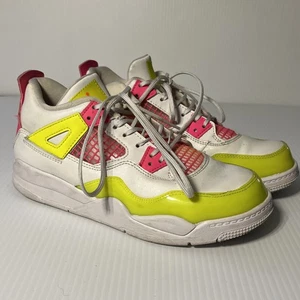 Scarpe da basket Nike Air Jordan 4 CV7809-100 bianche da ragazzo sneakers taglia 3 anni - Foto 1 di 15