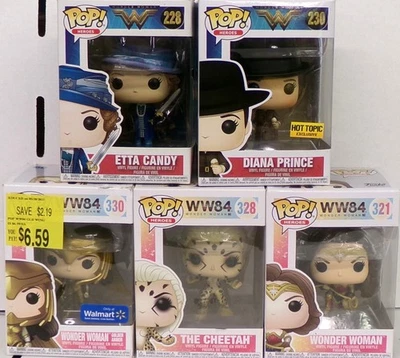 Funko Pop! Dceu Wonder Woman 84 Justicia Liga 5 Figura Lote Diana Guepardo Armor - Imagen 1 de 4