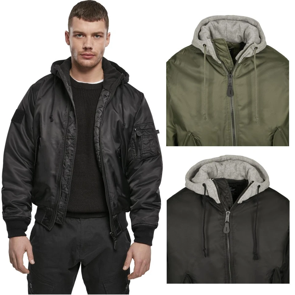 Veste Bomber MA1 À Capuche Brandit Sweatshirt Übergangsjacke - Photo 1/2