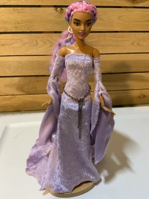 Lavender Panne Velvet Medieval Style Gown Set For Your 11.5” Fashion Doll - Image 1 of 3