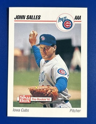 1992 SkyBox Baseball AAA John Salles Iowa Cubs #107 - Image 1 of 2