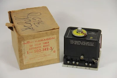 AMF Paragon 502-142-3 Off Delay Timer Automatic Reset Timing Motor Clutch 240V - Image 1 of 4