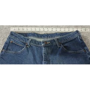 Wrangler Comfort Solutions Jeans Mens Size 34x34 Blue Denim Regular Fit - Picture 1 of 10