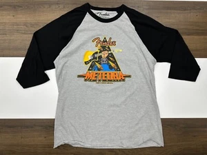 Fender Womens L Meteora From A Parallel Universe 3/4 Sleeve Shirt Music Rock Top - Picture 1 of 7