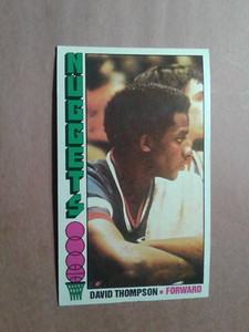 1976-77 Topps David Thompson rookie card Denver Nuggets