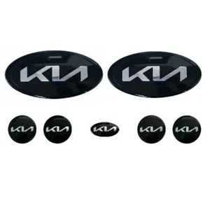 7 Stück KN Badge für Kia K5/K3/K3S/K4/K9 | Emblem Wheel Hub Cap Rear Badge* - Picture 1 of 9