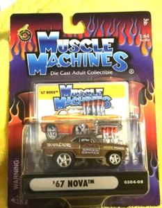 Muscle Machine 1967 Chevy Novacane Gold Nova Diecast - 1:64 Scale - NEW - Picture 1 of 5
